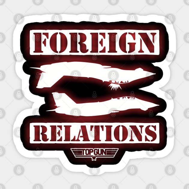 Top Gun Foreign Relations Sticker by joeysartworld